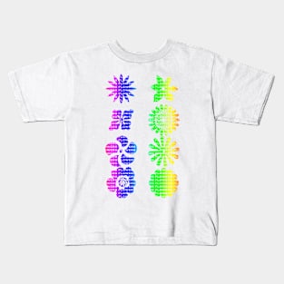 Rainbow flowers Kids T-Shirt